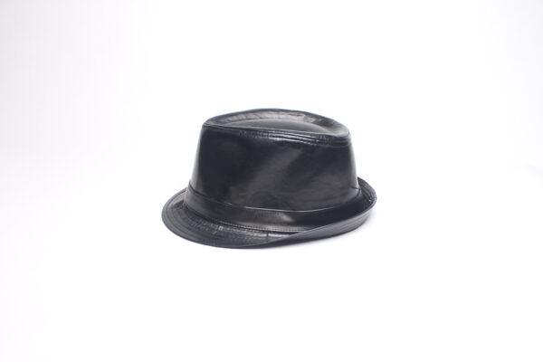 Modern Style Faux Leather Derby/ Black