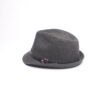 Modern Style Derby With Black Strap/ Dark Grey