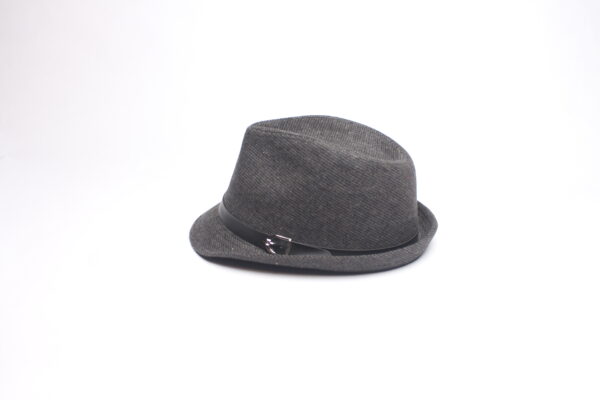Modern Style Derby With Black Strap/ Dark Grey