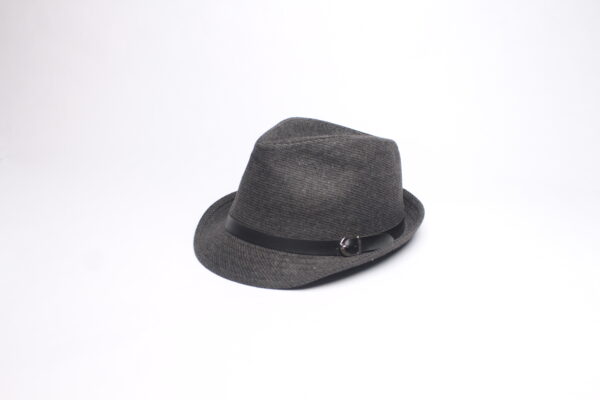 Modern Style Derby With Black Strap/ Dark Grey