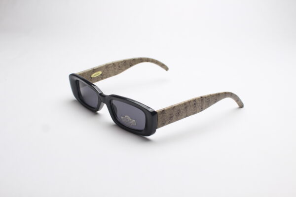 Faux Leather Reptile Print/ Rectangle Beige