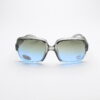 Big Frame Hearts Black & Blue Lens Transparent Frame