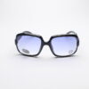 Big Frame Hearts Blue Lens Black Frame