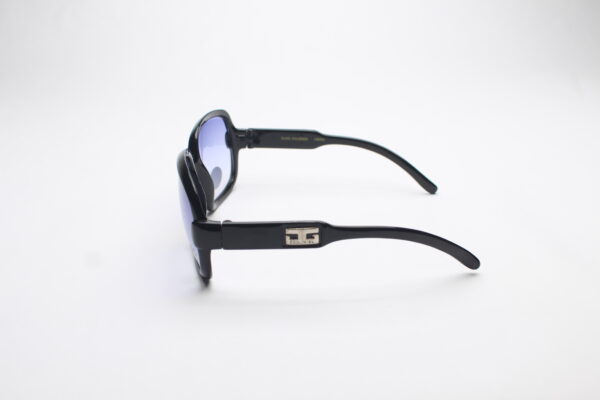 Big Frame Hearts Blue Lens Black Frame