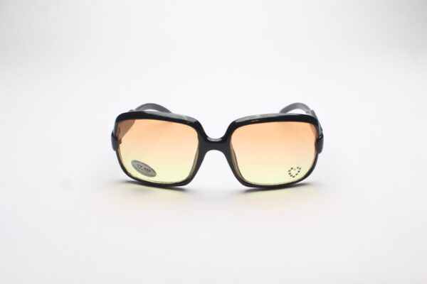 Big Frame Hearts Orange Lens Black Frame