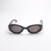 Faux Leather Reptile Print Frames/ Oval Black