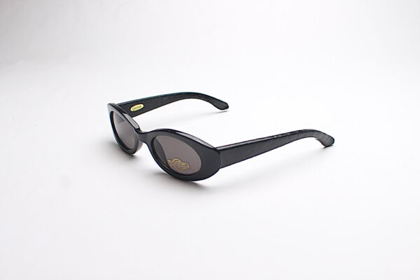 Faux Leather Reptile Print Frames/ Oval Black