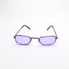 Wire Frame Black/ Rectangle Purple Lens