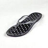 Polka Dot Jelly Sandal/ Black & White