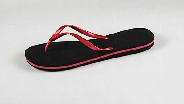 Flip Flop/ Black & Cranberry