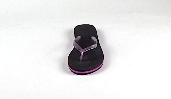 Flip Flop/ Black & Purple