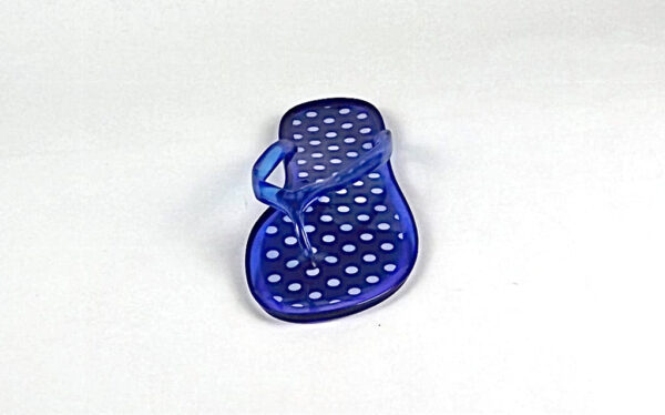 Polka Dot Jelly Sandal/Blue & White