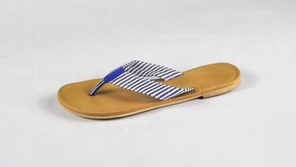 Stripe Sandal/ Blue & White