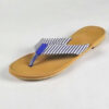 Stripe Sandal/ Blue & White
