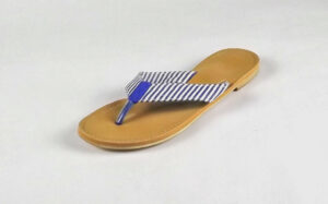 Blue N Wht Stripe Sandal Slant_lzn Stripe Sandal/ Blue & White
