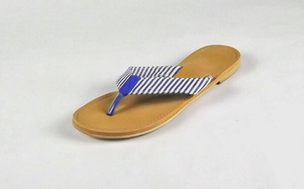 Stripe Sandal/ Blue & White