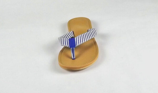 Stripe Sandal/ Blue & White