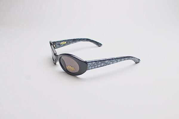 Faux Leather Reptile Print Frames/ Oval Bluish