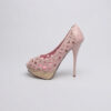 Lattice Cork Heels/ Blush
