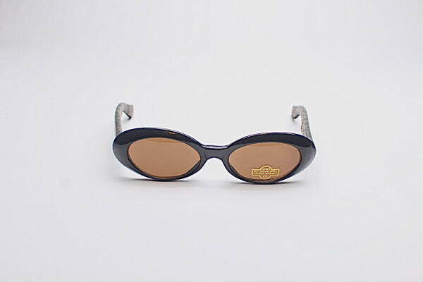 Faux Leather Leopard Print Frames/Oval Bronze