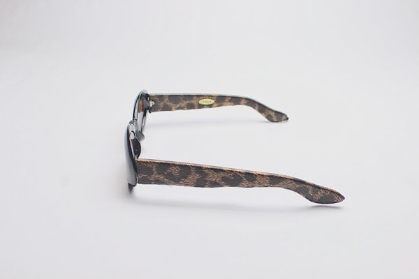 Faux Leather Leopard Print Frames/Oval Bronze
