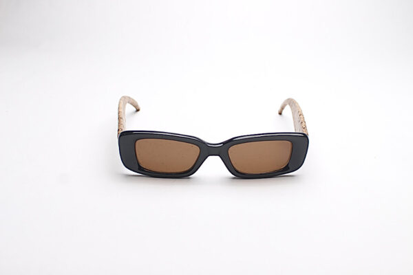 Faux Leather Reptile Print Frames/ Rectangle Caramel