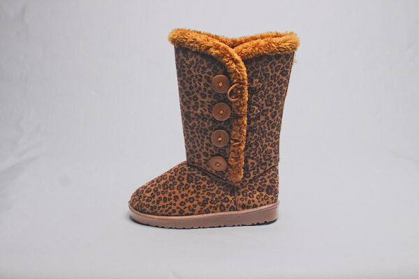 Cheetah Print Button Up Boots