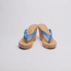 Cork Thong Wedge/ Blue