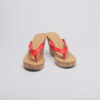 Red Cork Thong Wedge