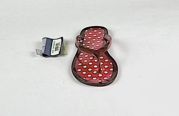 Polka Dot Jelly Sandal/ Cranberry & White