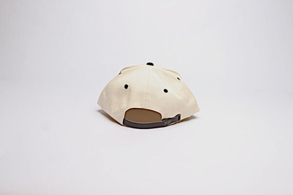 Leather Strap/ Natural with Blk Suede Brim