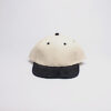 Leather Strap/ Natural with Blk Suede Brim