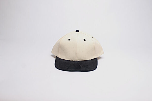Leather Strap/ Natural with Blk Suede Brim