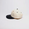 Leather Strap/ Natural with Blk Suede Brim
