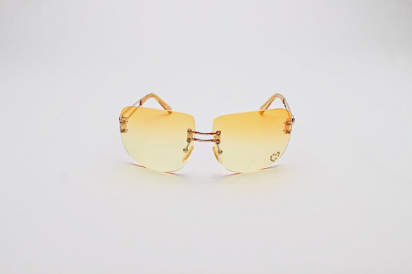 Geometric Hearts  Orange Lens