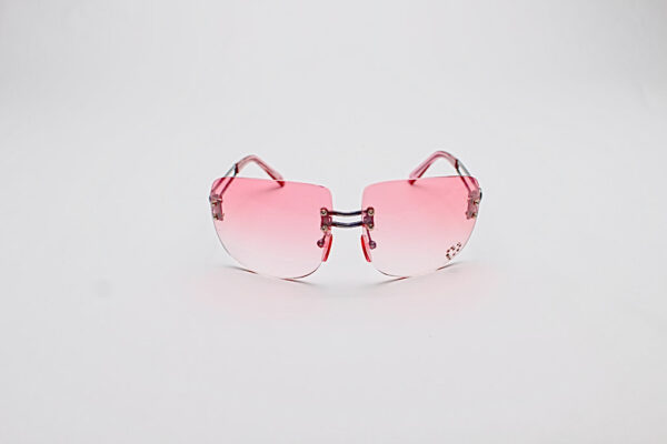 Geometric Hearts  Pink Lens