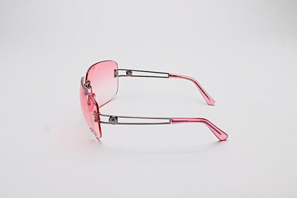 Geometric Hearts  Pink Lens