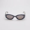 Faux Leather Reptile Print Frames/ Oval Grey & Black