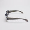 Faux Leather Reptile Print Frames/ Oval Grey & Black