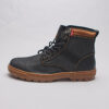 Levi's Black Denim Brown Trim Boots