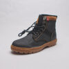 Levi's Black Denim Brown Trim Boots