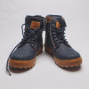 Levi's Blue Denim Brown Trim Boots