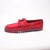 Nautica Moc Toe Canvas Deck Sneakers/ Red & Navy