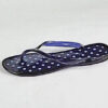 Polka Dot Jelly Sandal/ Navy & White