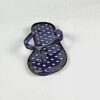 Polka Dot Jelly Sandal/ Navy & White
