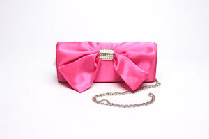 Bow Evening Clutch/ Pink