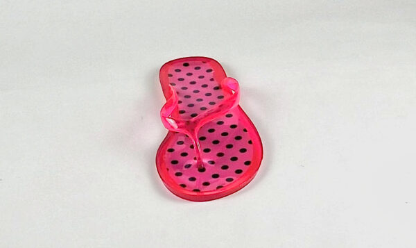 Polka Dot Jelly Sandal/ Pink & Black