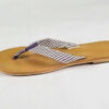 Stripe Sandal/ Purple & White