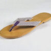 Stripe Sandal/ Purple & White