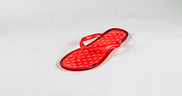 Polka Dot Jelly Sandal/ Red & White